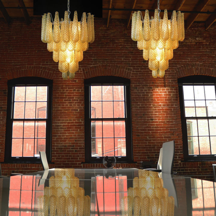 Inset Lustre Goutte Murano Métal Verre Premium - Neutralighting