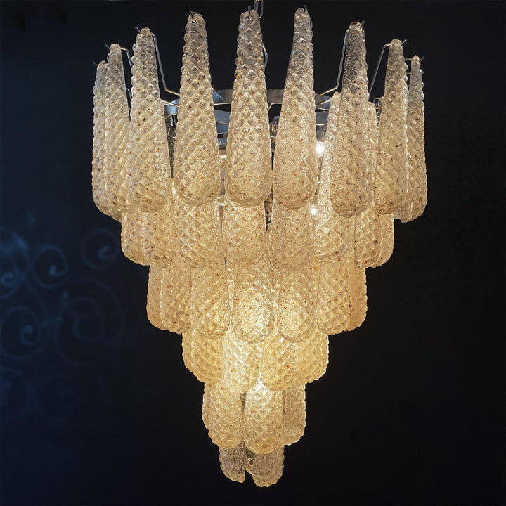 Inset Lustre Goutte Murano Métal Verre Premium - Neutralighting