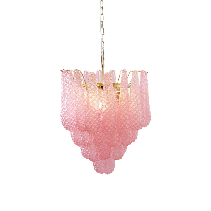 Aurora Chandelier en Verre Rose Luxe - Neutralighting