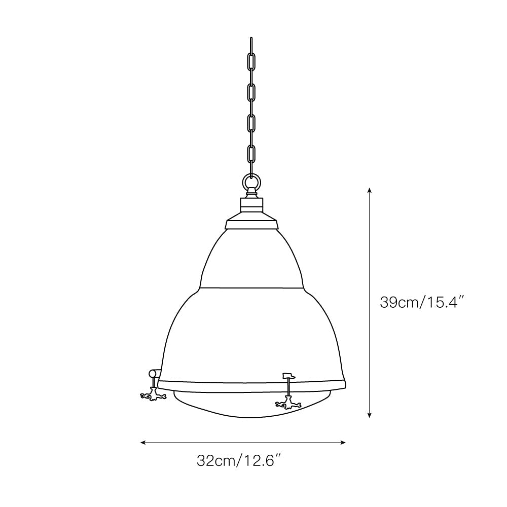 Dunlop Suspension Métal Rouge Moderne - Neutralighting