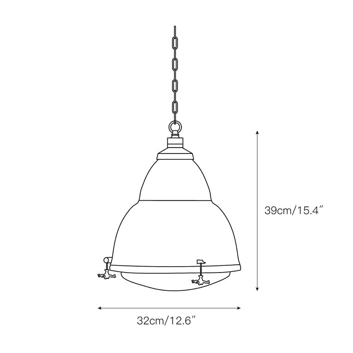 Dunlop Suspension Métal Rouge Moderne - Neutralighting
