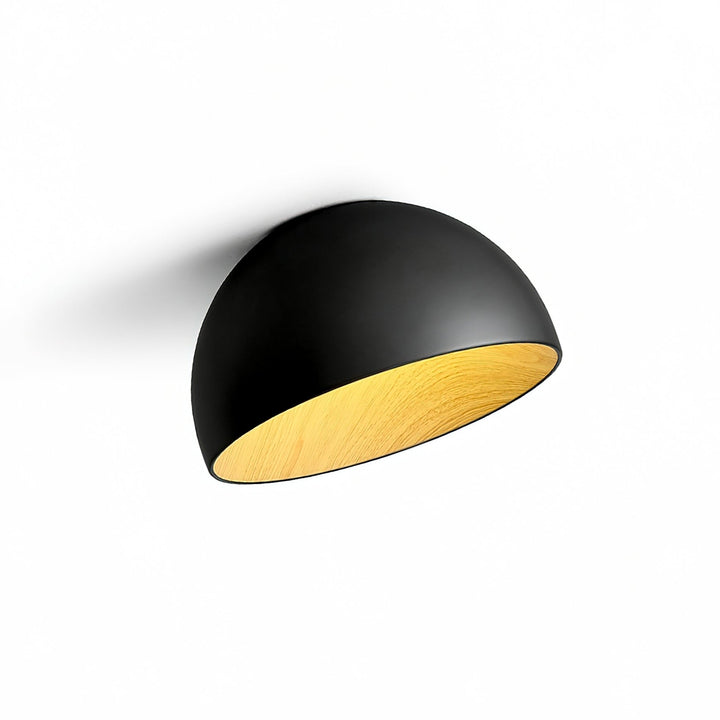 Lampe de Plafond Dôme en Bois Intérieur Chaleureux Moderne Minimaliste - Neutralighting