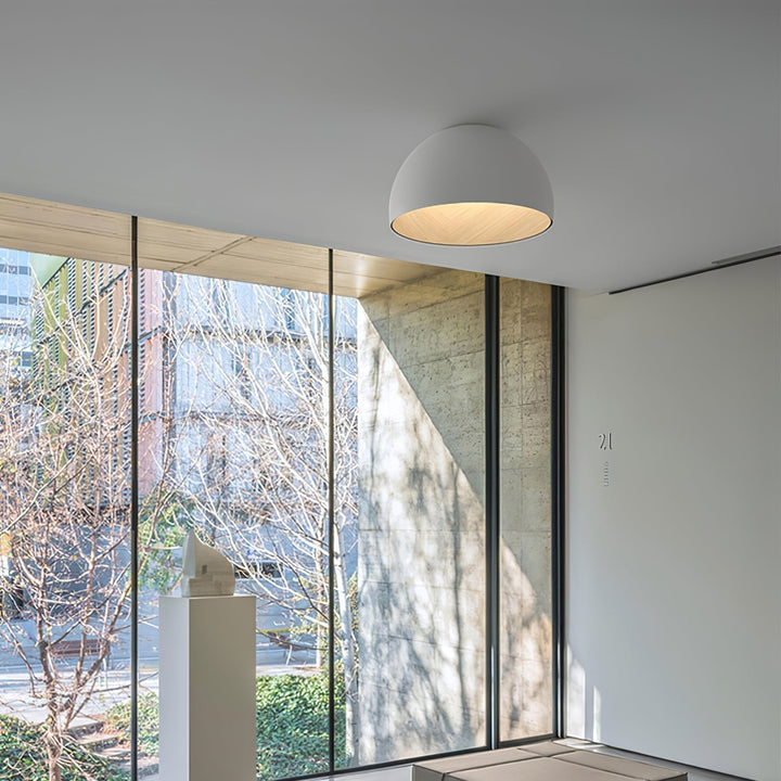 Solara Plafonnier Dôme Bois Minimaliste - Neutralighting