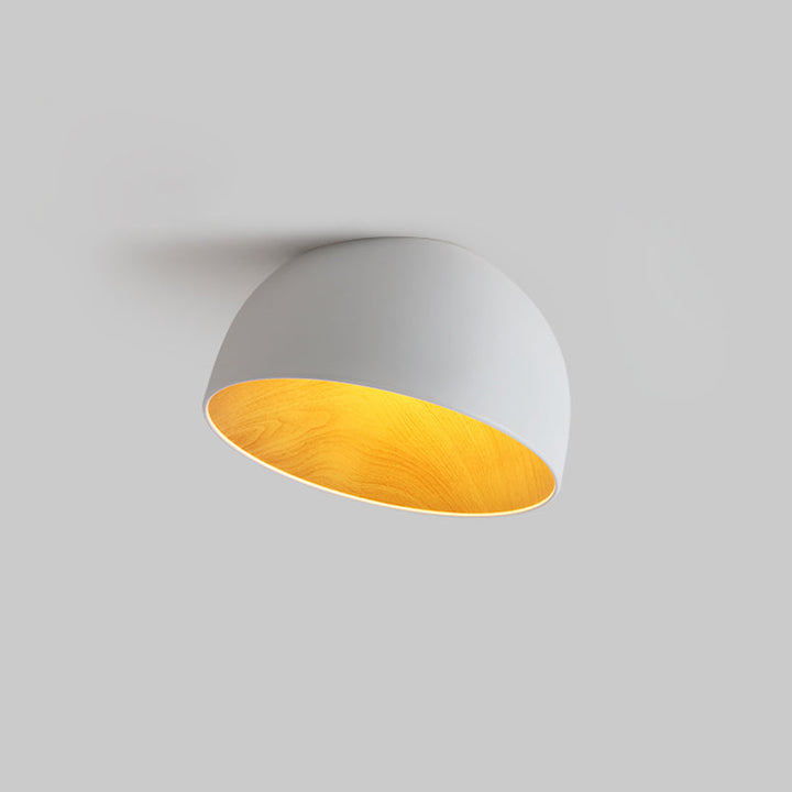 Solara Plafonnier Dôme Bois Minimaliste - Neutralighting