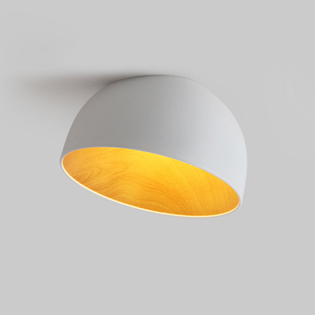 Solara Plafonnier Dôme Bois Minimaliste - Neutralighting