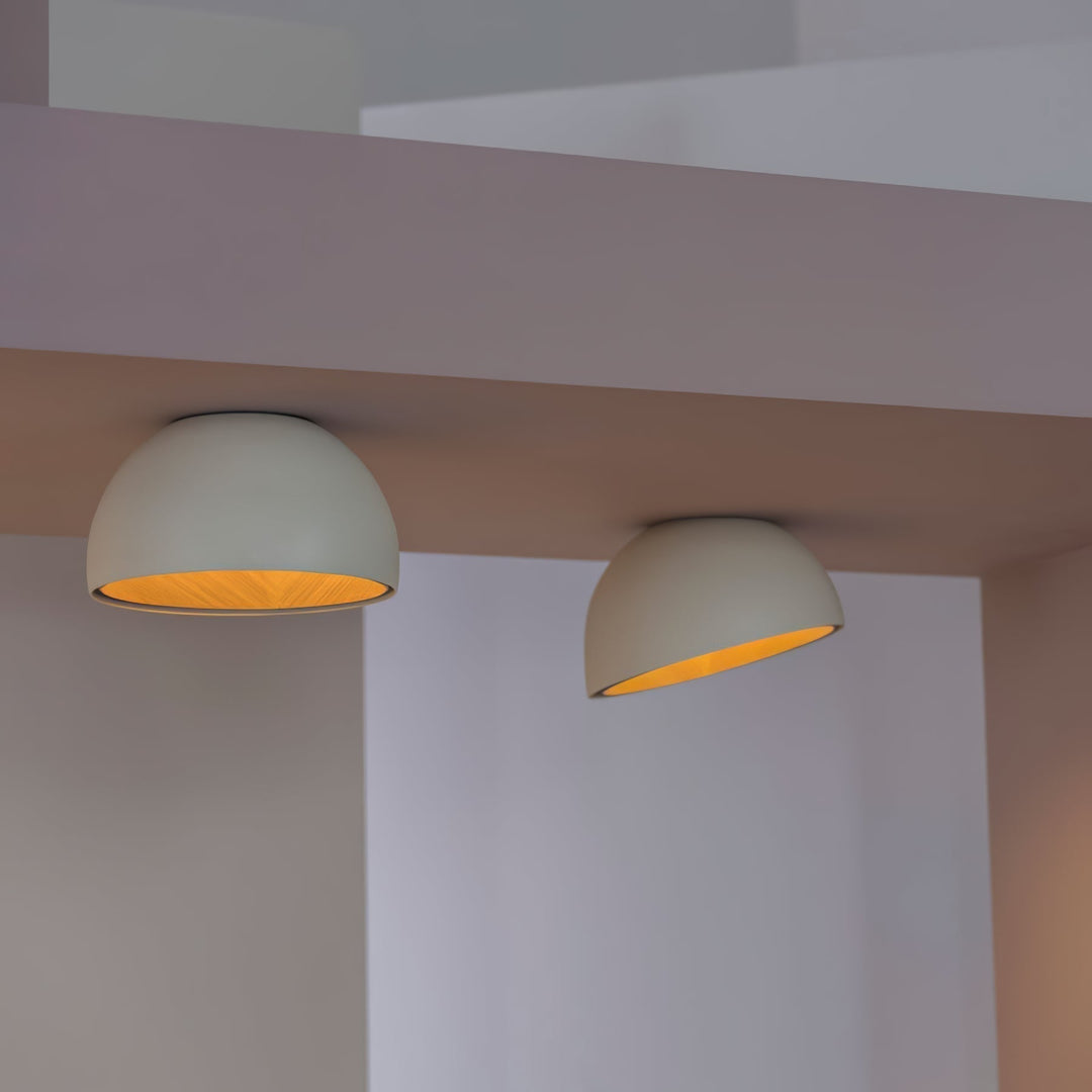Solara Plafonnier Dôme Bois Minimaliste - Neutralighting