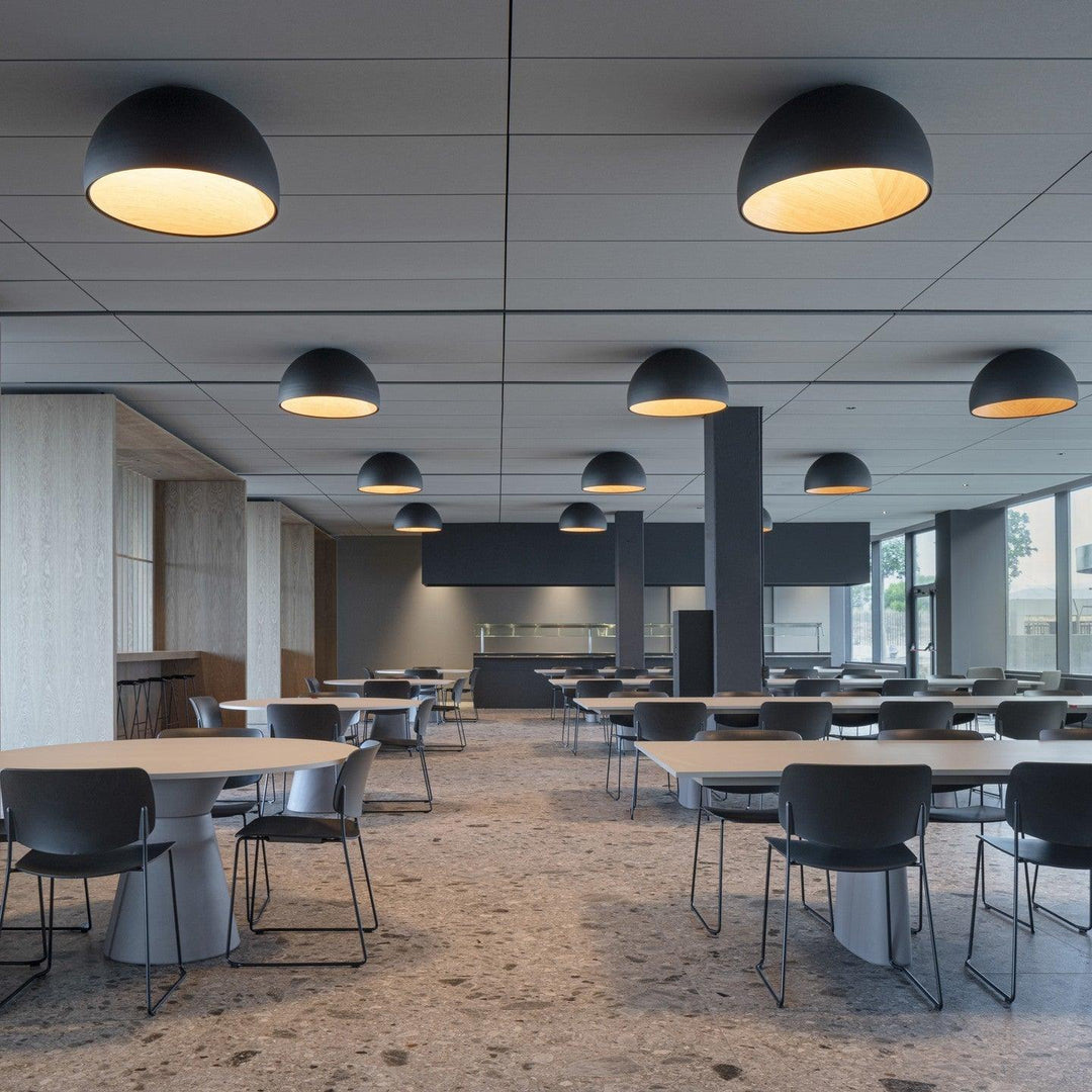 Lampe de Plafond Dôme en Bois Intérieur Chaleureux Moderne Minimaliste - Neutralighting