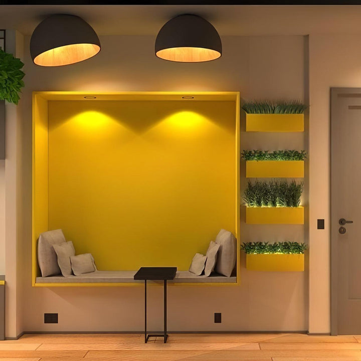 Lampe de Plafond Dôme en Bois Intérieur Chaleureux Moderne Minimaliste - Neutralighting
