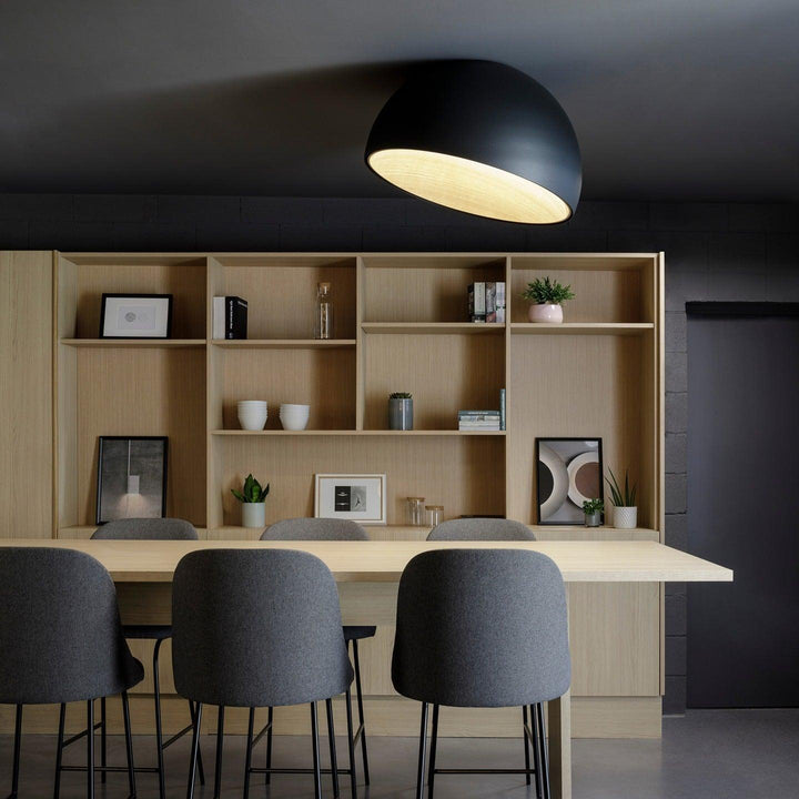 Lampe de Plafond Dôme en Bois Intérieur Chaleureux Moderne Minimaliste - Neutralighting