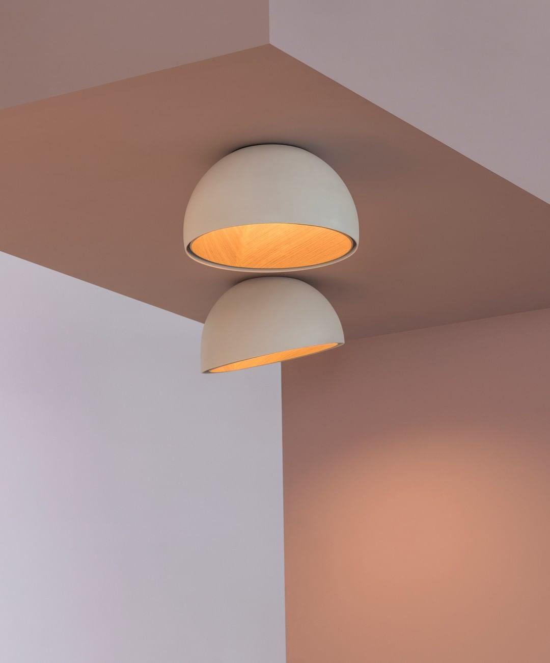 Lampe de Plafond Dôme en Bois Intérieur Chaleureux Moderne Minimaliste - Neutralighting