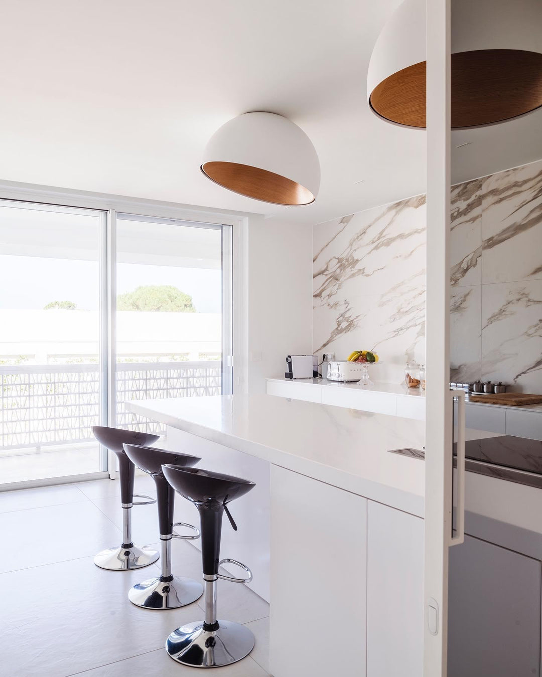 Lampe de Plafond Dôme en Bois Intérieur Chaleureux Moderne Minimaliste - Neutralighting