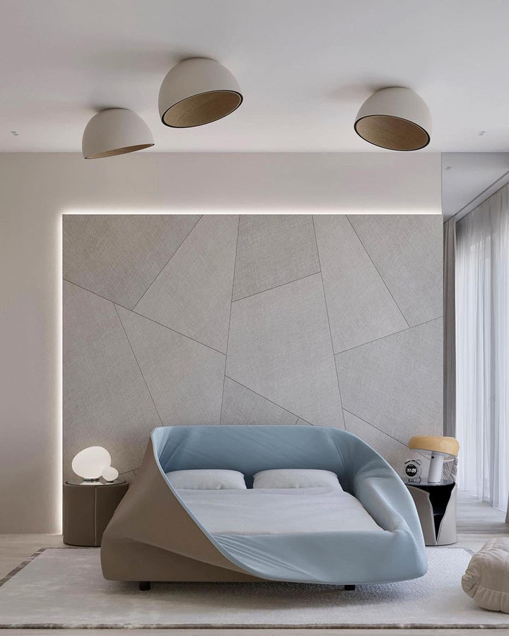 Lampe de Plafond Dôme en Bois Intérieur Chaleureux Moderne Minimaliste - Neutralighting
