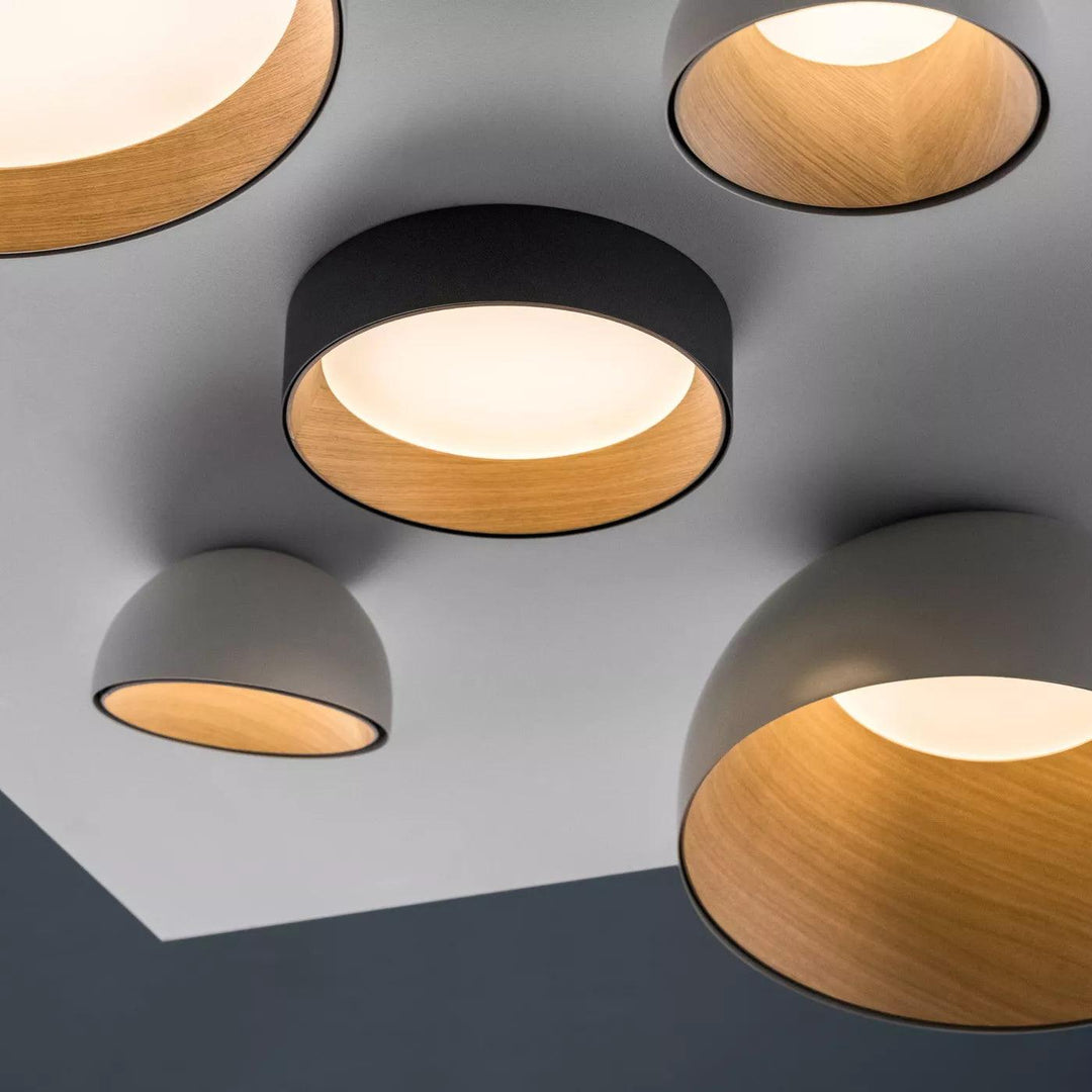 Lampe de Plafond Dôme en Bois Intérieur Chaleureux Moderne Minimaliste - Neutralighting