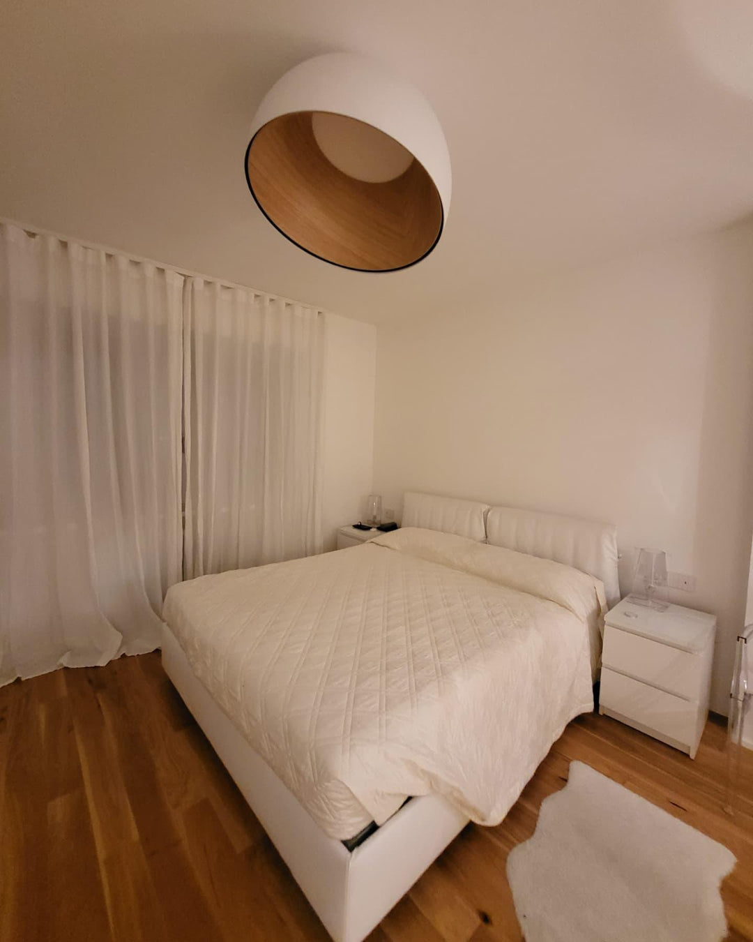Lampe de Plafond Dôme en Bois Intérieur Chaleureux Moderne Minimaliste - Neutralighting