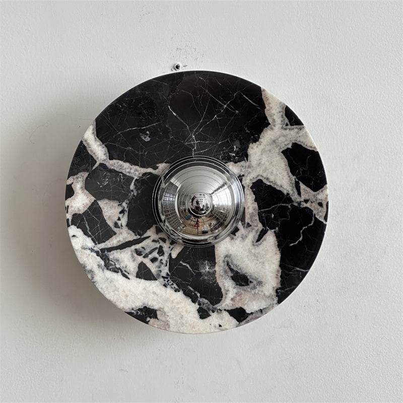 Alba Applique Murale en Chrome, Marbre et Métal Style Minimaliste Moderne - Neutralighting