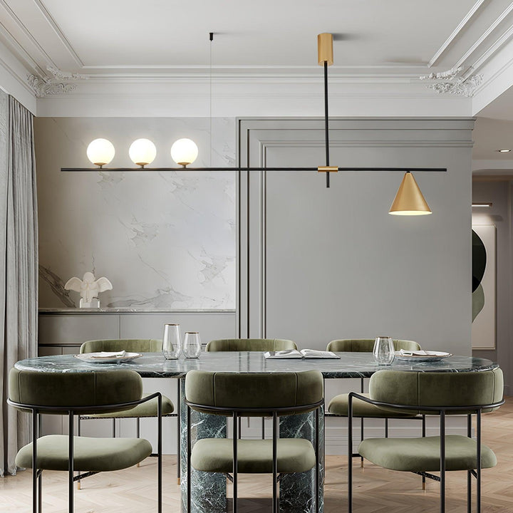 Lumora Suspension Dorée Contemporaine - Neutralighting