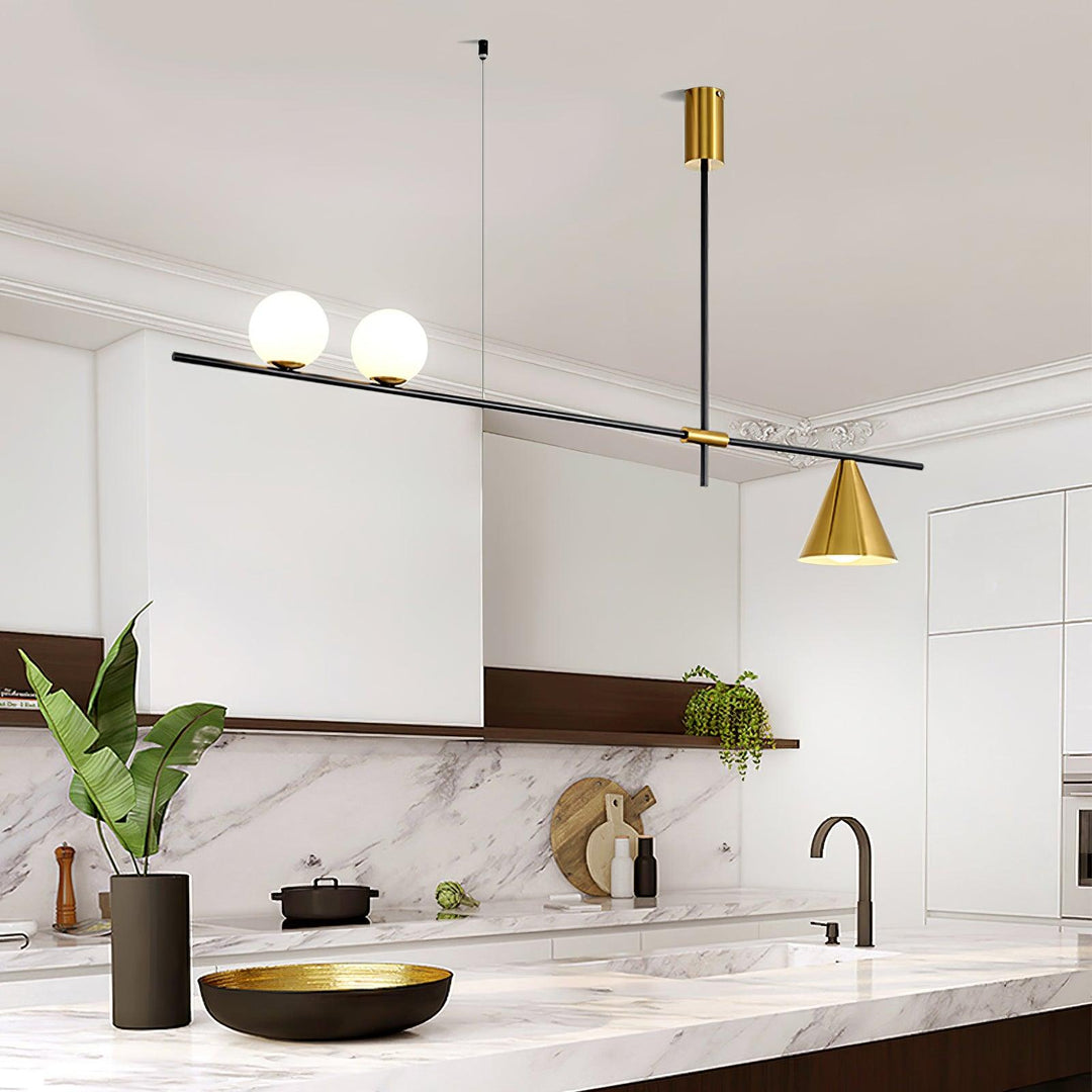 Lumora Suspension Dorée Contemporaine - Neutralighting