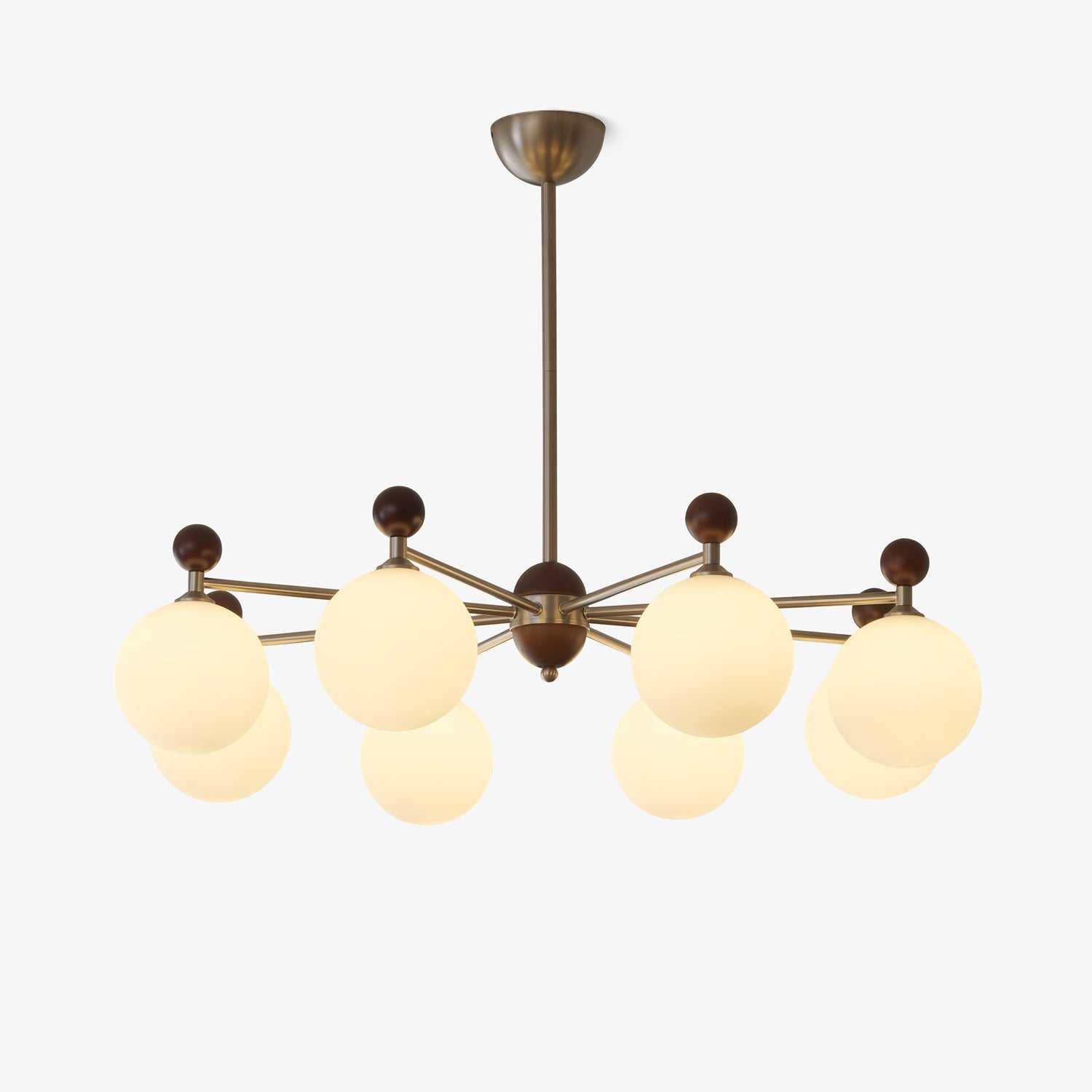 Cimirora Chandelier Bois Verre Élégance Traditionnelle - Neutralighting