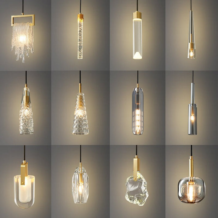 Lustra Lampe Pendante Abat-jour Transparent Cristal - Neutralighting