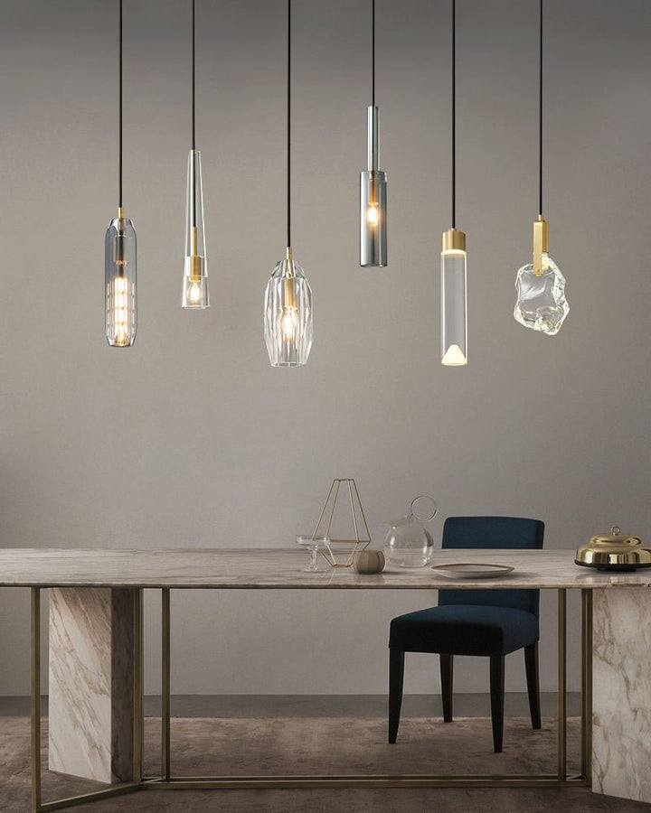 Lustra Lampe Pendante Abat-jour Transparent Cristal - Neutralighting