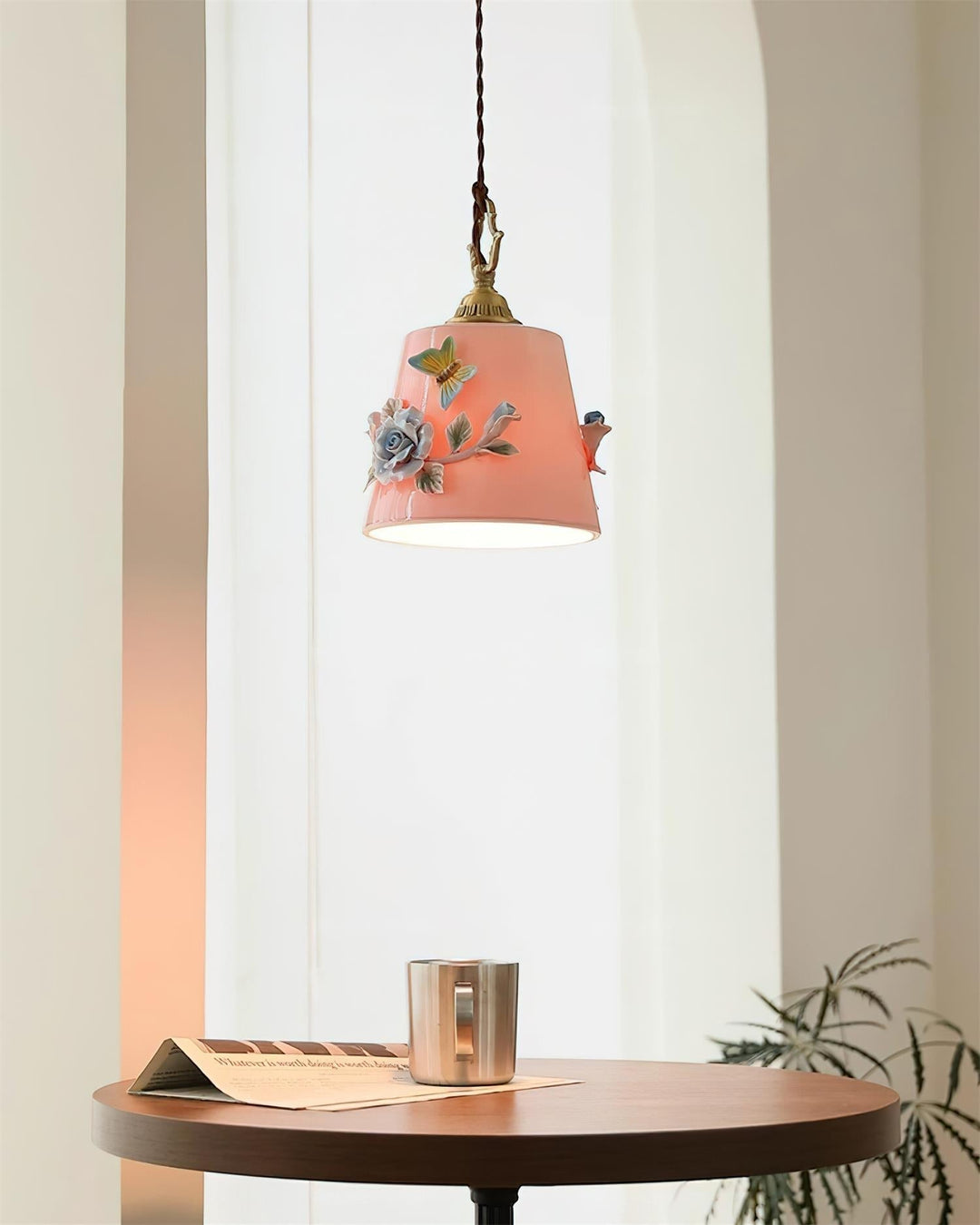 Eden Lampe Pendante Céramique Florale - Neutralighting