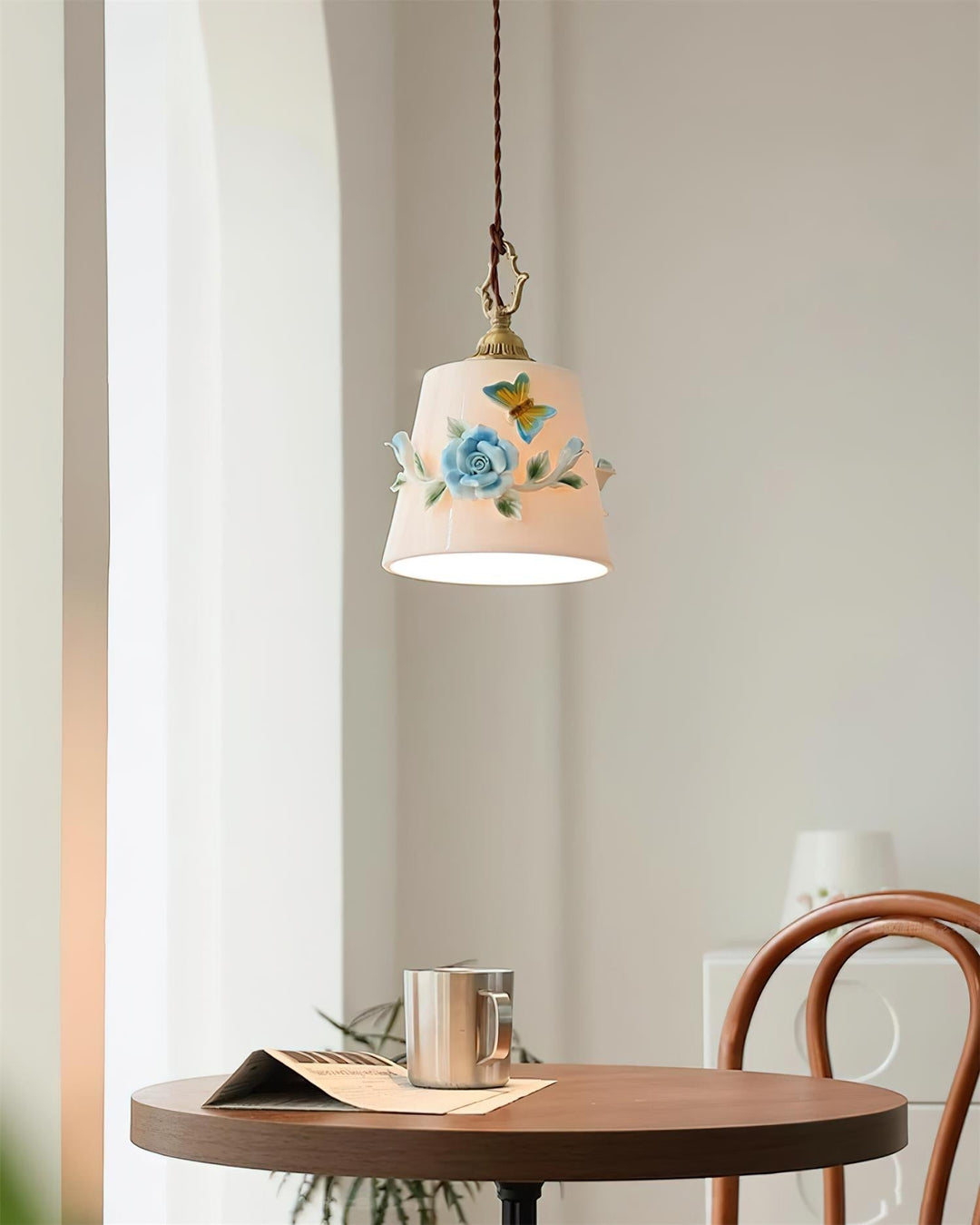 Eden Lampe Pendante Céramique Florale - Neutralighting