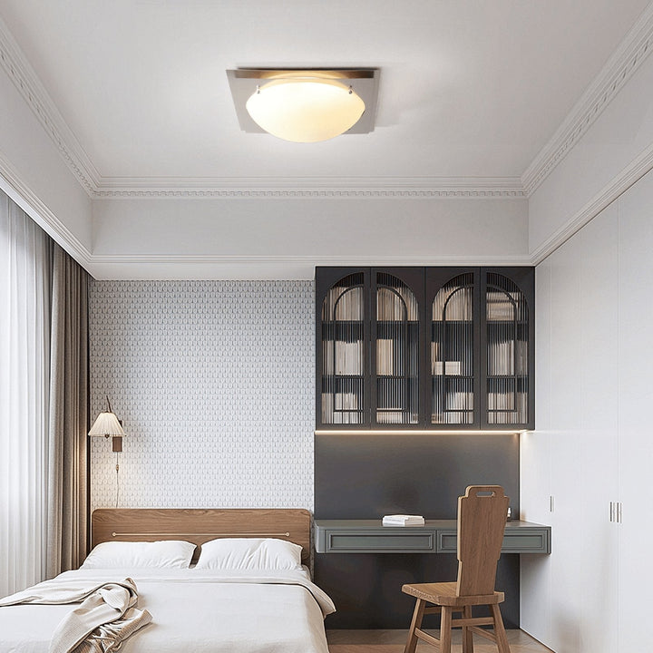 Astrain Plafonnier en Verre et Acier - Neutralighting