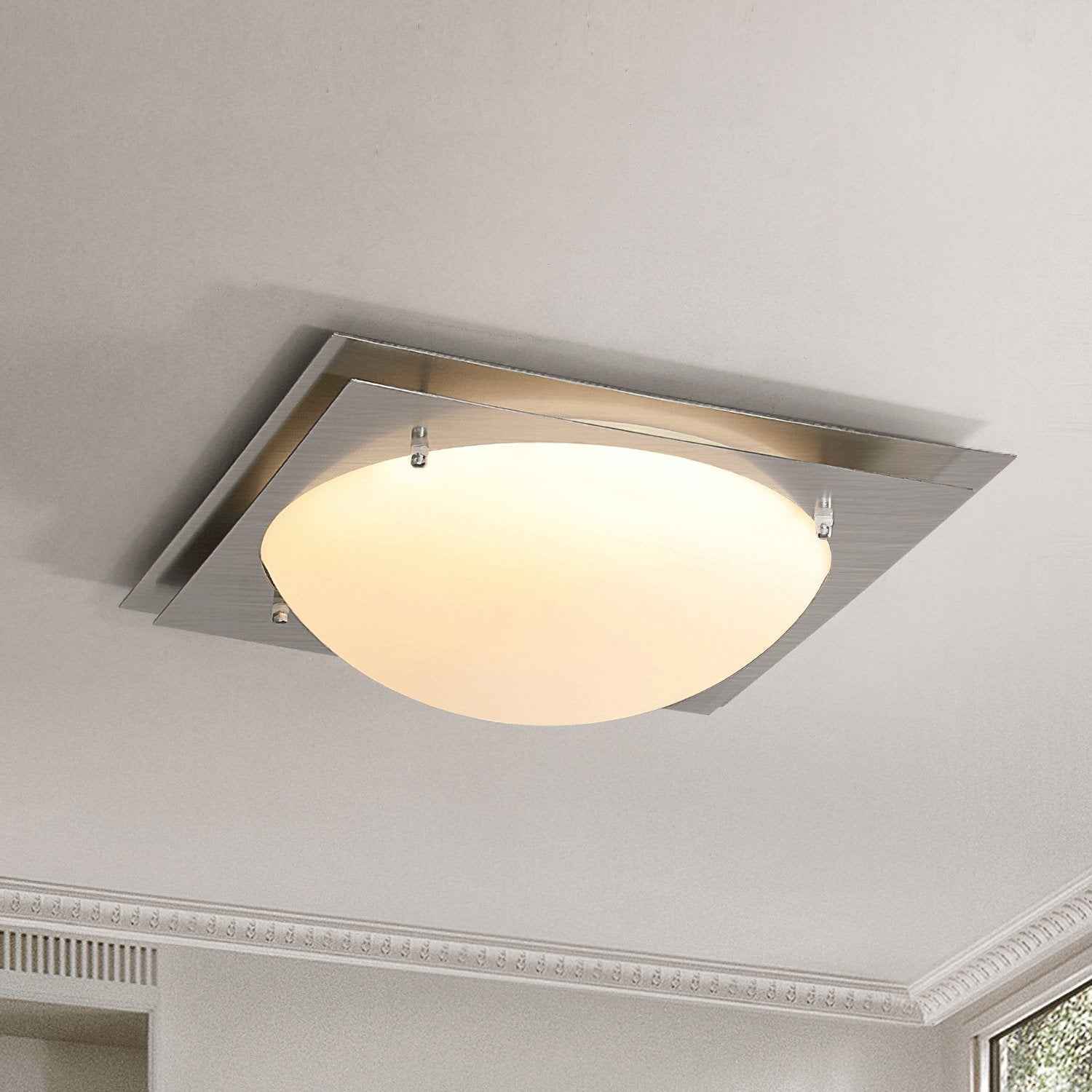 Astrain Verre 47cm Blanc LED