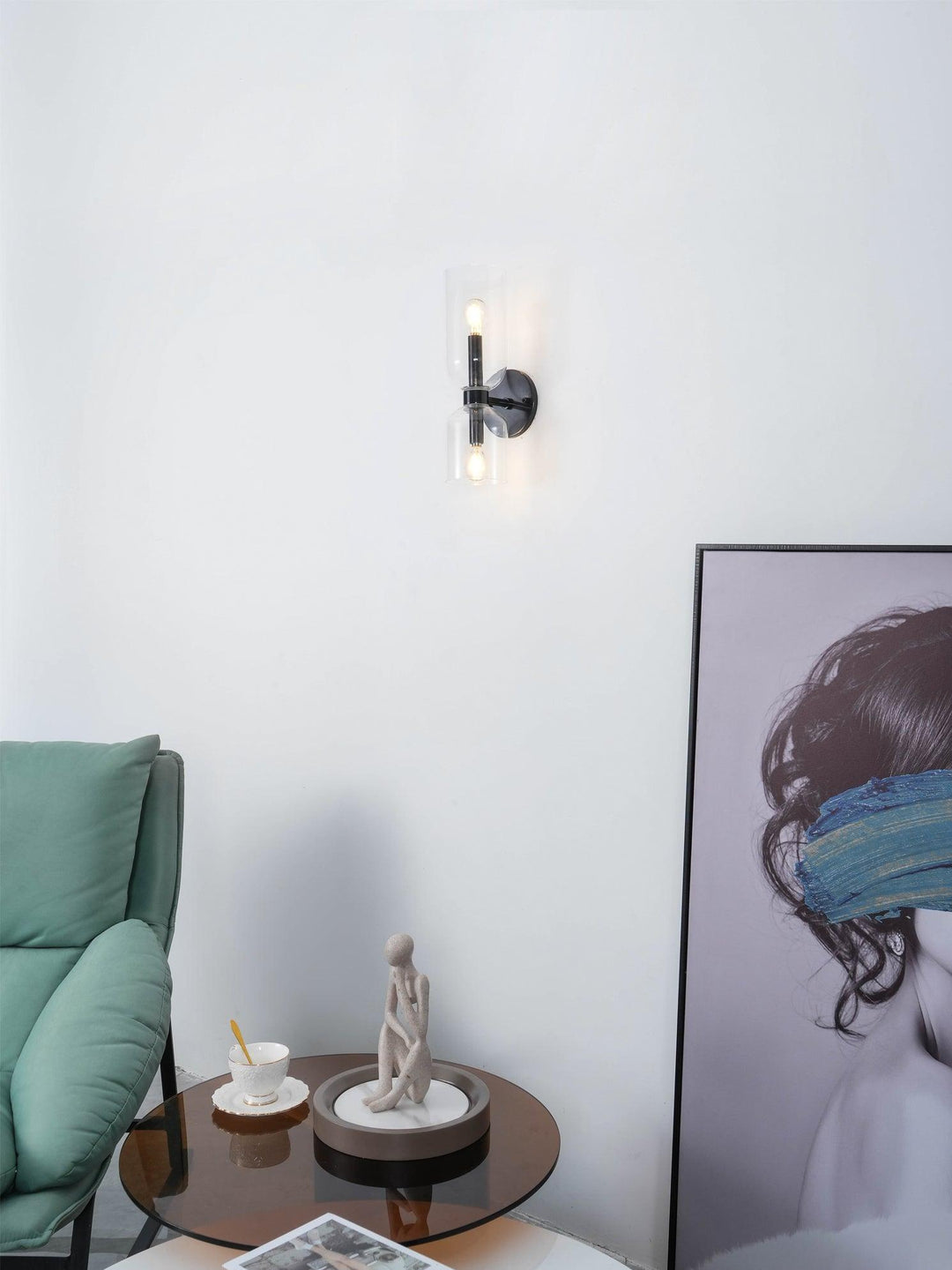 Lylaearis Nordic Art Plug-In Glass Wall Lamp - Neutralighting
