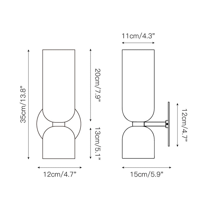 Chime Applique Murale Laiton Verre Moderne - Neutralighting