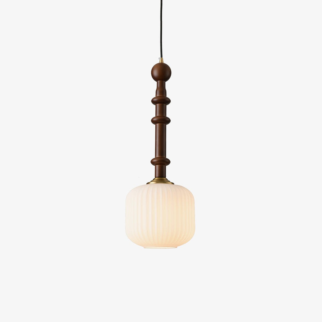 Iliror Traditionnel Art Bois Verre Pendentif Lumière - Neutralighting