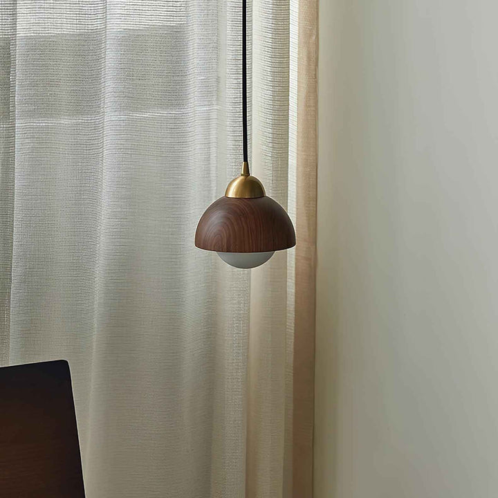 Lampe Bronze en Bois – Design Contemporain