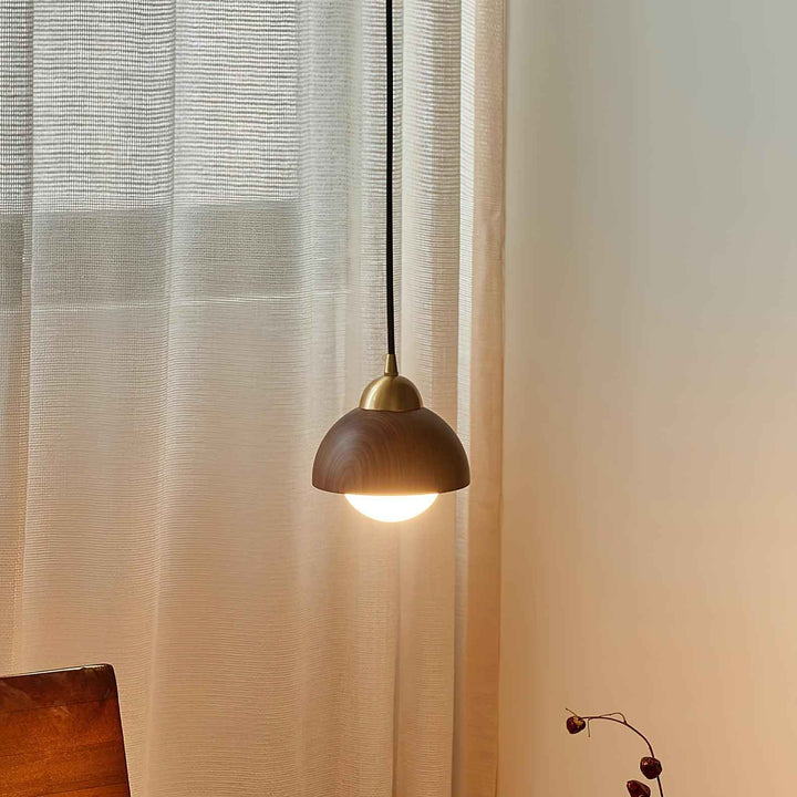 Lampe Bronze en Bois – Design Contemporain