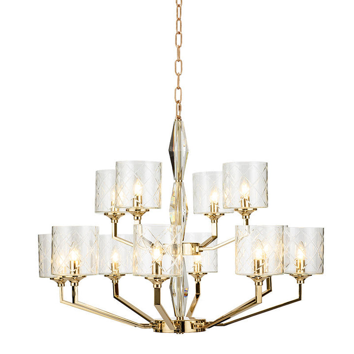 Dew Lustre Laiton Verre Luxe Postmoderne - Neutralighting