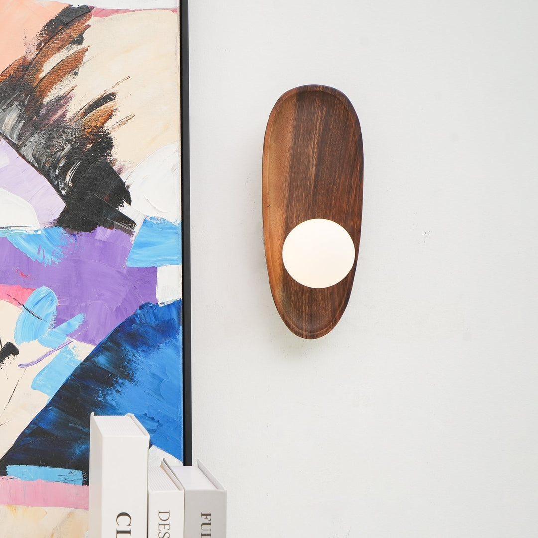 Keith Applique Murale Moderne Minimaliste en Bois et Verre - Neutralighting