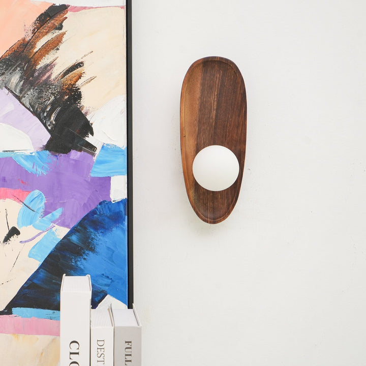 Keith Applique Murale Moderne Minimaliste en Bois et Verre - Neutralighting