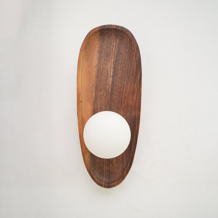 Keith Applique Murale Moderne Minimaliste en Bois et Verre - Neutralighting