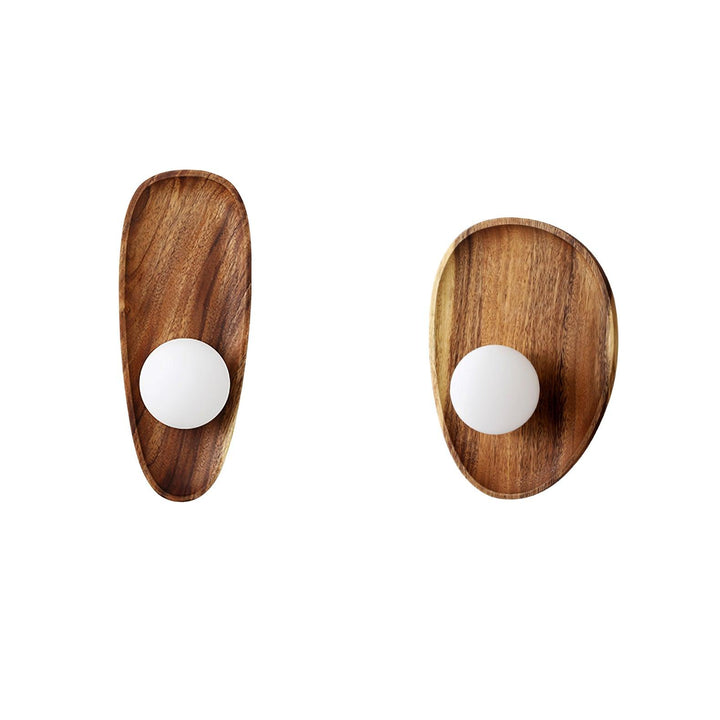 Keith Applique Murale Moderne Minimaliste en Bois et Verre - Neutralighting