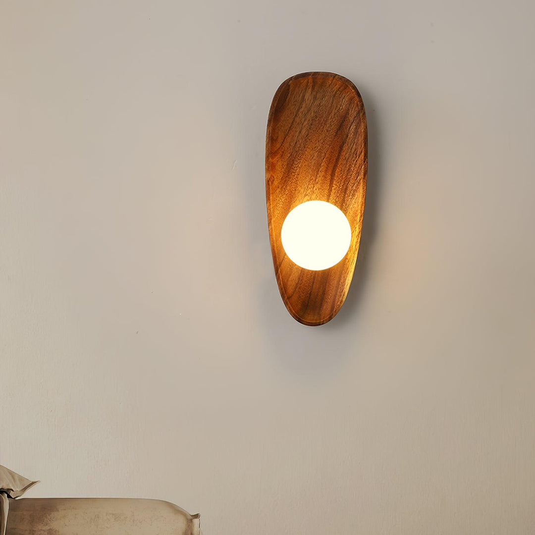 Keith Applique Murale Moderne Minimaliste en Bois et Verre - Neutralighting