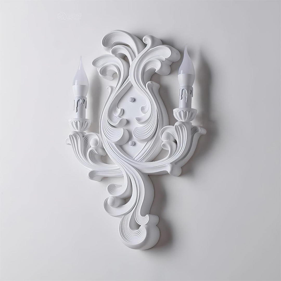 Virelli Applique Murale Sculpturale Bras en Plâtre en Forme de Bougie Éclairage Ascendant Élégant - Neutralighting