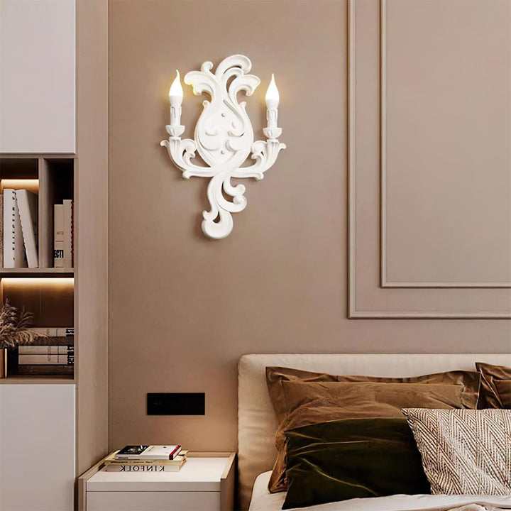 Virelli Applique Murale Sculpturale Bras en Plâtre en Forme de Bougie Éclairage Ascendant Élégant - Neutralighting