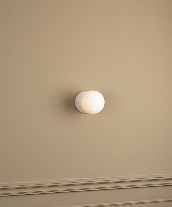 Fable Applique Murale Marbre Verre Moderne - Neutralighting