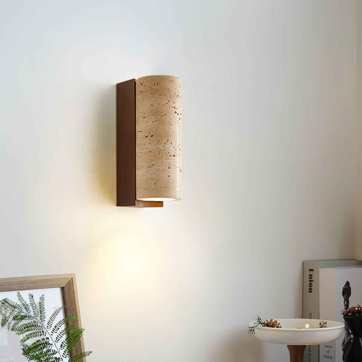 Nula Applique Murale en Travertin Naturel - Neutralighting