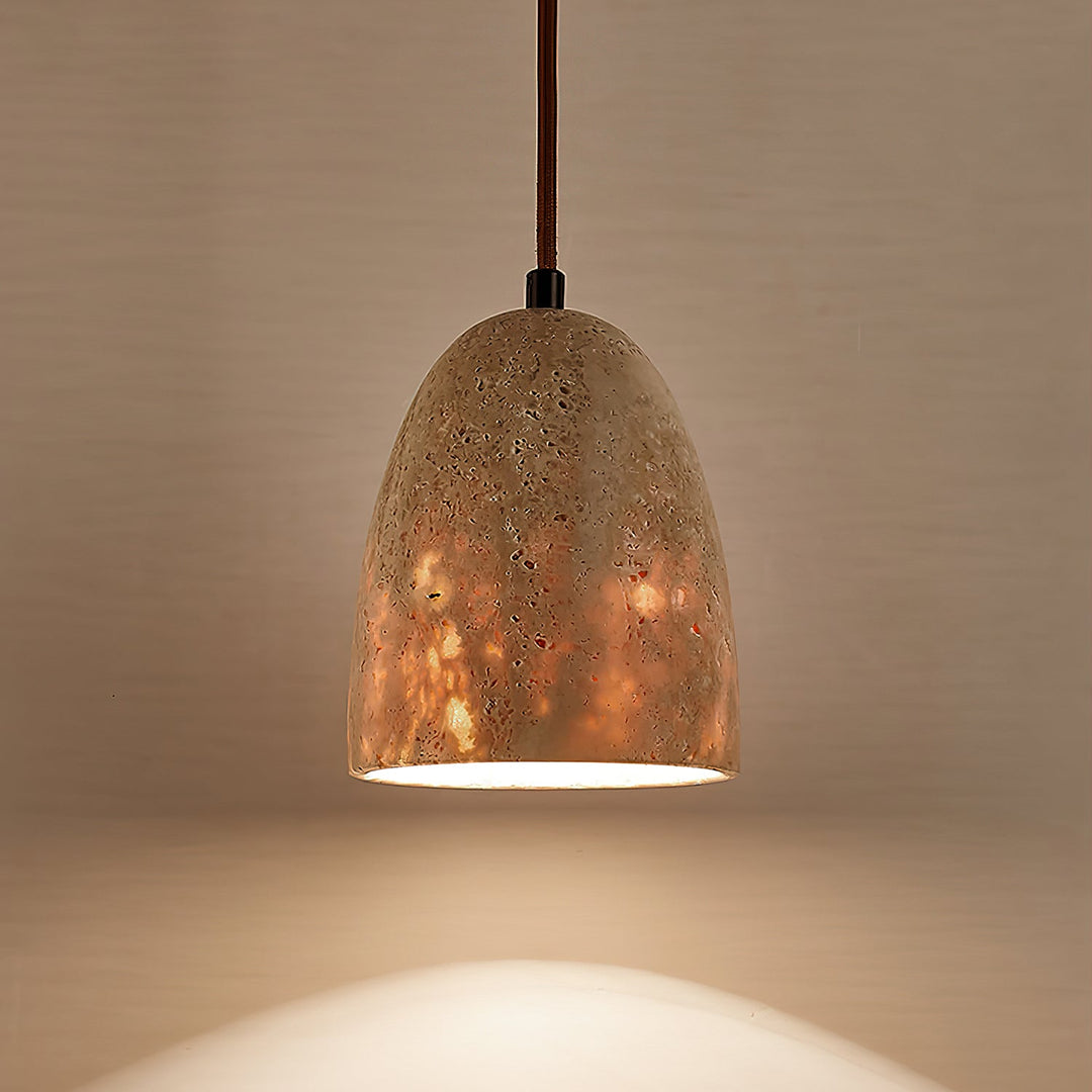 Evtheira Suspension Conique en Travertin - Neutralighting
