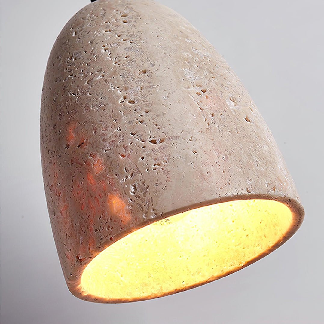 Evtheira Suspension Conique en Travertin - Neutralighting