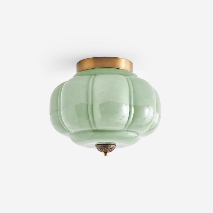 Elyra Lampe de Plafond en Verre Vert - Neutralighting