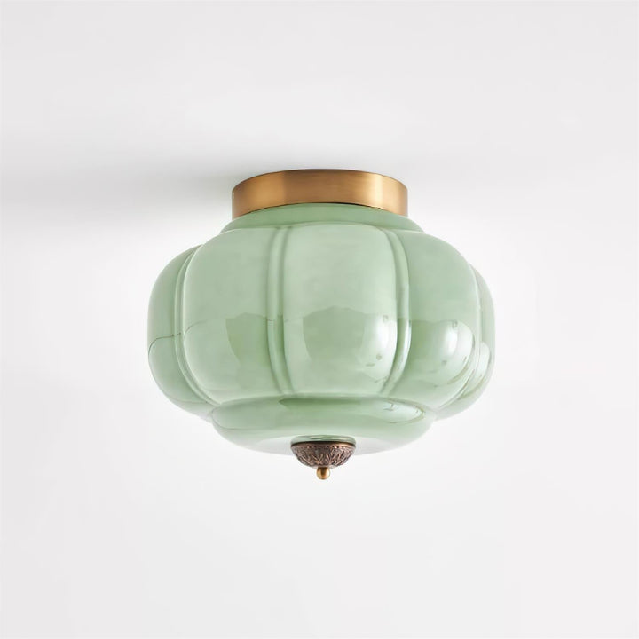 Elyra Lampe de Plafond en Verre Vert - Neutralighting