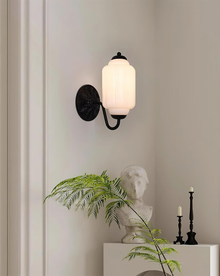 Melvane Applique murale vintage en verre rose - Neutralighting