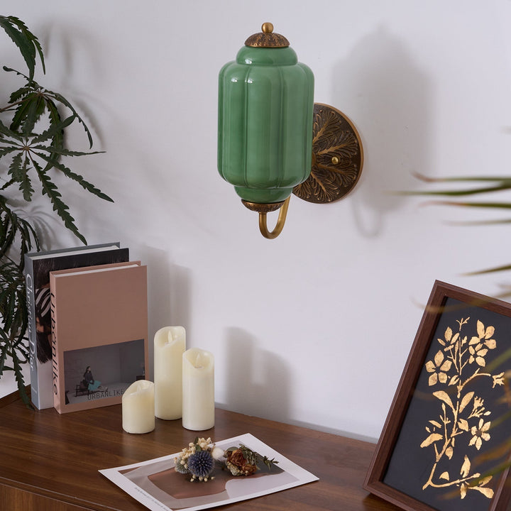 Melvane Applique murale vintage en verre rose - Neutralighting