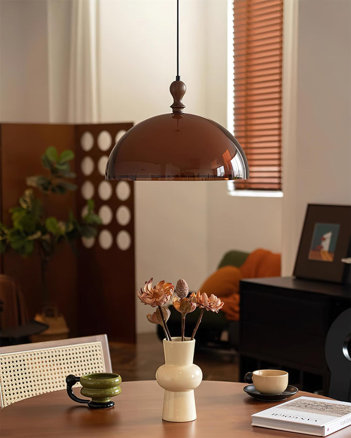Solven Suspension en forme de dôme en verre ambré - Neutralighting